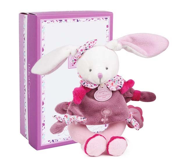 Doudou et Compagnie Cherry the Bunny Baby Sonajero